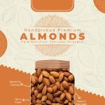 Premium Almonds (Badam) 250g – High Protein, Fresh & Crunchy | NutsAdda
